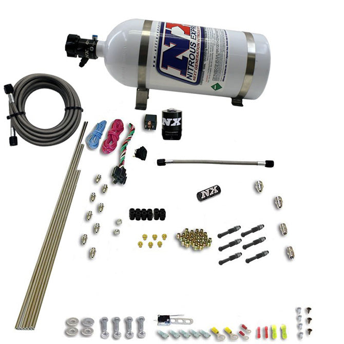 Nitrous Express 6-Cyl Dry Direct Port Nitrous System 10lb Bottle NX-93066-10
