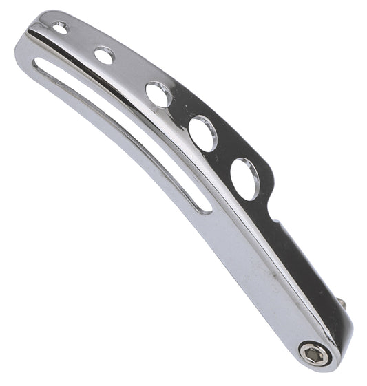 Trans-Dapt Performance Alternator Bracket (Top); 1969-Up Chevrolet 396-454; Long Water Pump- Chrome 9320