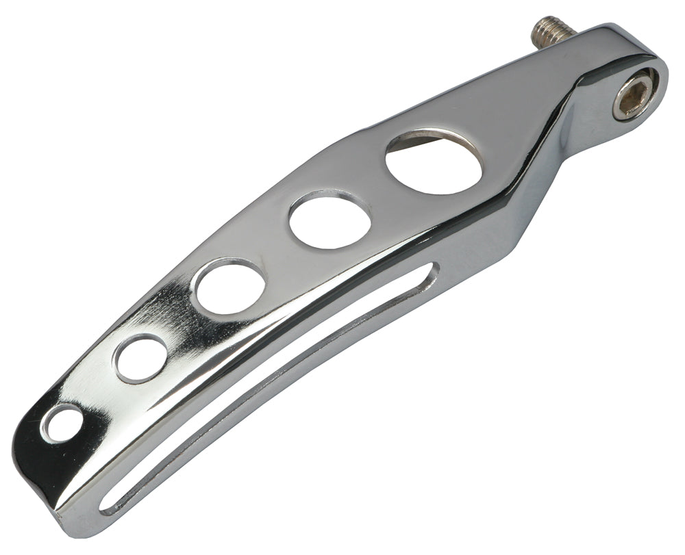 Trans-Dapt Performance Alternator Bracket (Top); 1969-1975 Chevrolet 305-350; Long Water Pump- Chrome 9321