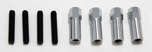 Trans-Dapt Performance 1/4 In.-20 X 1-3/8 In. Hex Stud Style Valve Cover Bolts- Chrome 9329