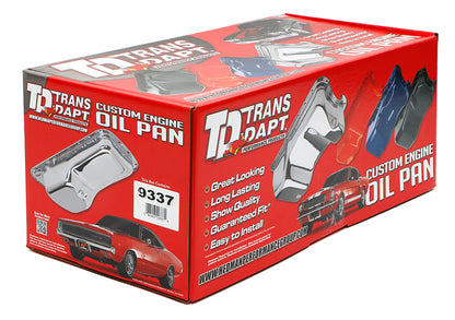 Trans-Dapt Performance Chrome Oem-Style Oil Pan- Pontiac 301-455; Stock Capacity 9337