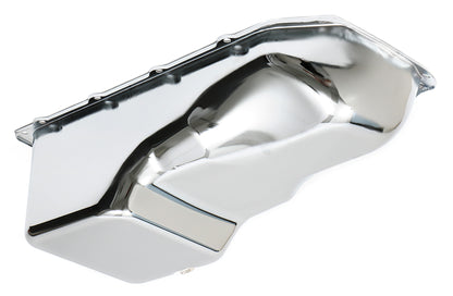 Trans-Dapt Performance Chrome Oem-Style Oil Pan- Pontiac 301-455; Stock Capacity 9337