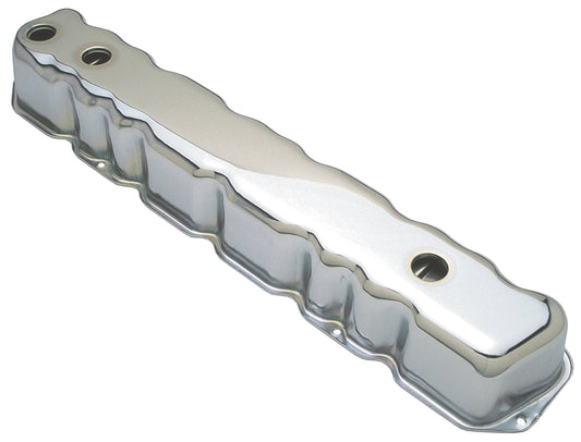 Trans-Dapt Performance Traditional Design Valve Covers; Short; Amc 199 232 258 L6- Chrome 9339