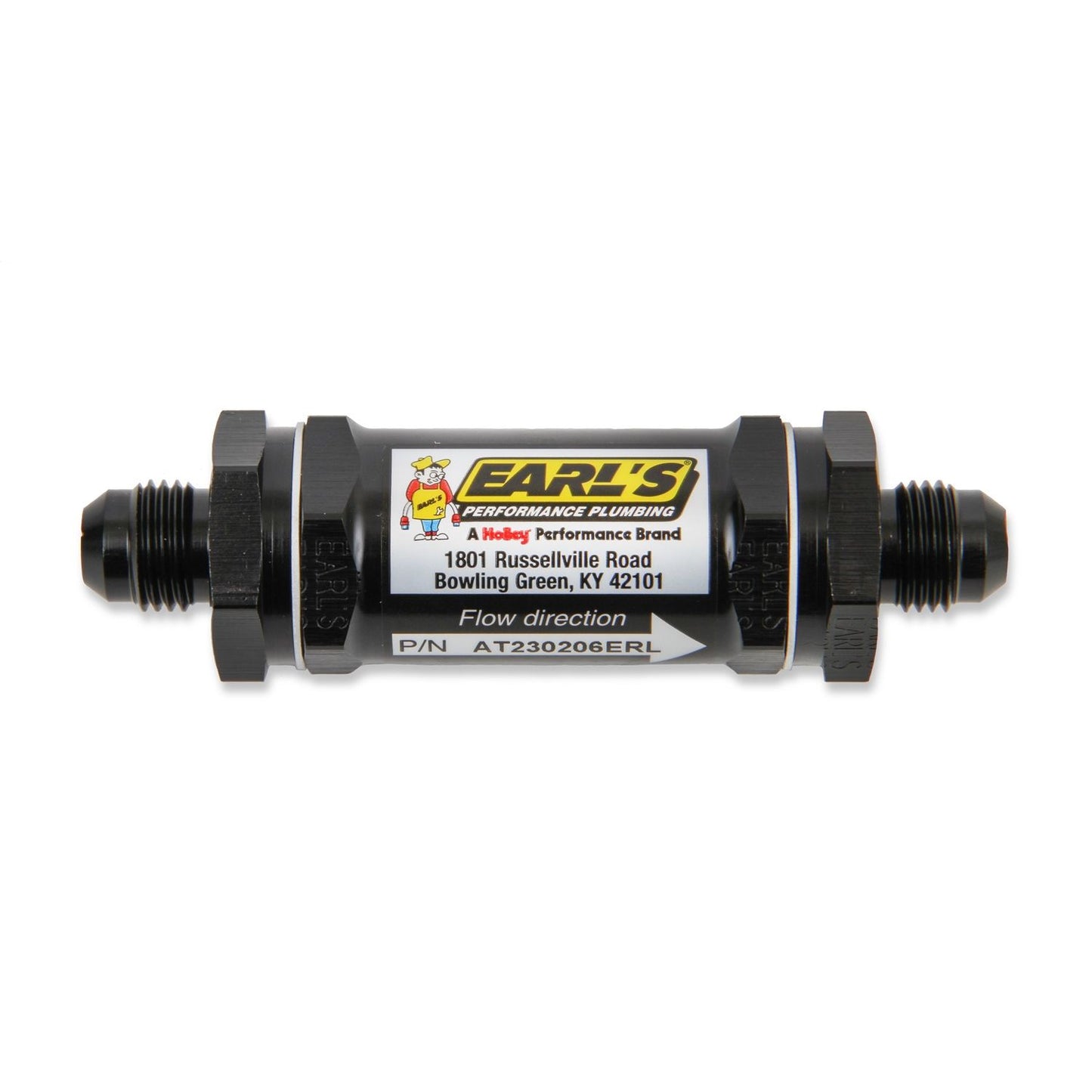 Earls Performance Aluminum In-Line Fuel Filter AT230206ERL