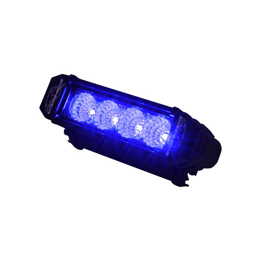 Lazer Star Lights 6" - 3 WATT / 4 BLUE LED / SINGLE ROW / FLOOD 13040208