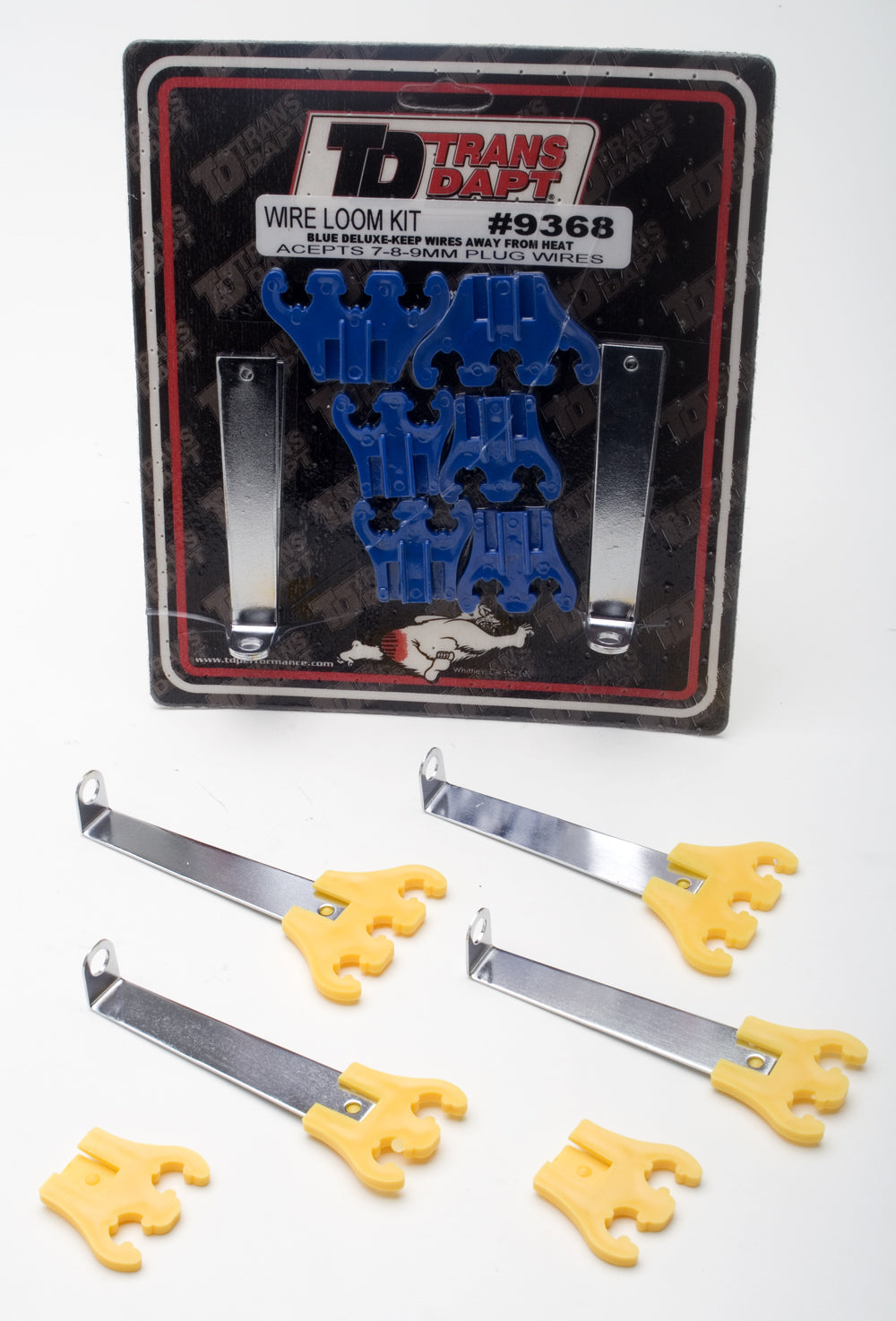 Trans-Dapt Performance Blue Deluxe Style Wire Looms. Fits 7 To 9Mm Wires 9368