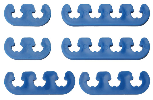 Trans-Dapt Performance Blue Deluxe Style Plug Wire Separators. Fits 7 To 9Mm Wires 9372