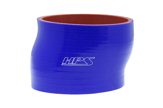 HPS Performance Silicone Offset Coupler HoseHigh Temp 4-ply Reinforced3-1/2" ID3" LongBlue HTSOC-350-BLUE