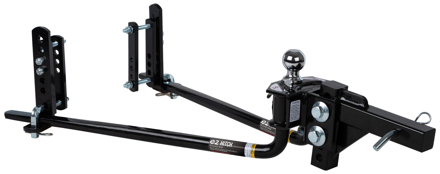 Fastway Trailer - E2 6K Round-bar Weight Distributing Hitch With Built-in Sway Control. 94-00-0600