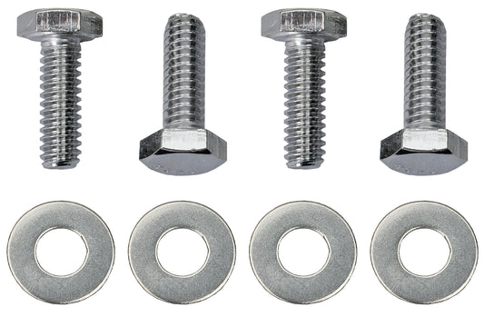 Trans-Dapt Performance 1/4 In.-20 X 1 In. Hex Head Valve Cover Bolts And Washers (Set Of 4)- Chrome 9406