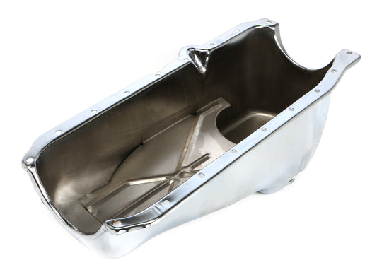 Trans-Dapt Performance Chrome Oem-Style Oil Pan- 1986-Up Chevy 305-350; 4 Qt. Capacity 9414