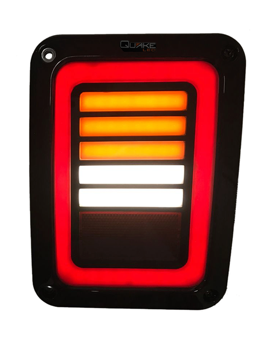 Quake LED - QTE942 - Jeep JK NES LED Tail Lights For 2007-2017 Jeep Wrangler