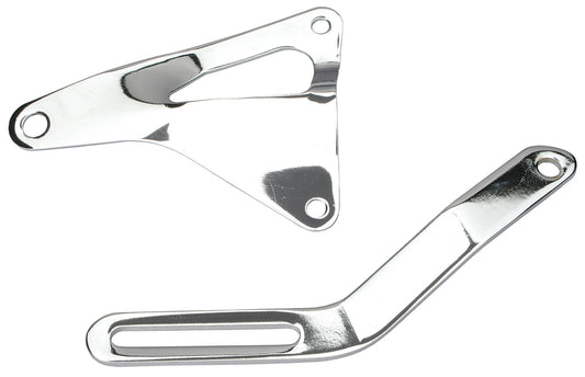 Trans-Dapt Performance Alternator Bracket Set; Ford 289 302 351W- Chrome 9455
