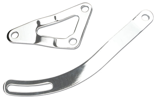 Trans-Dapt Performance Alternator Bracket Set; Chrysler 318-340-360- Chrome 9456