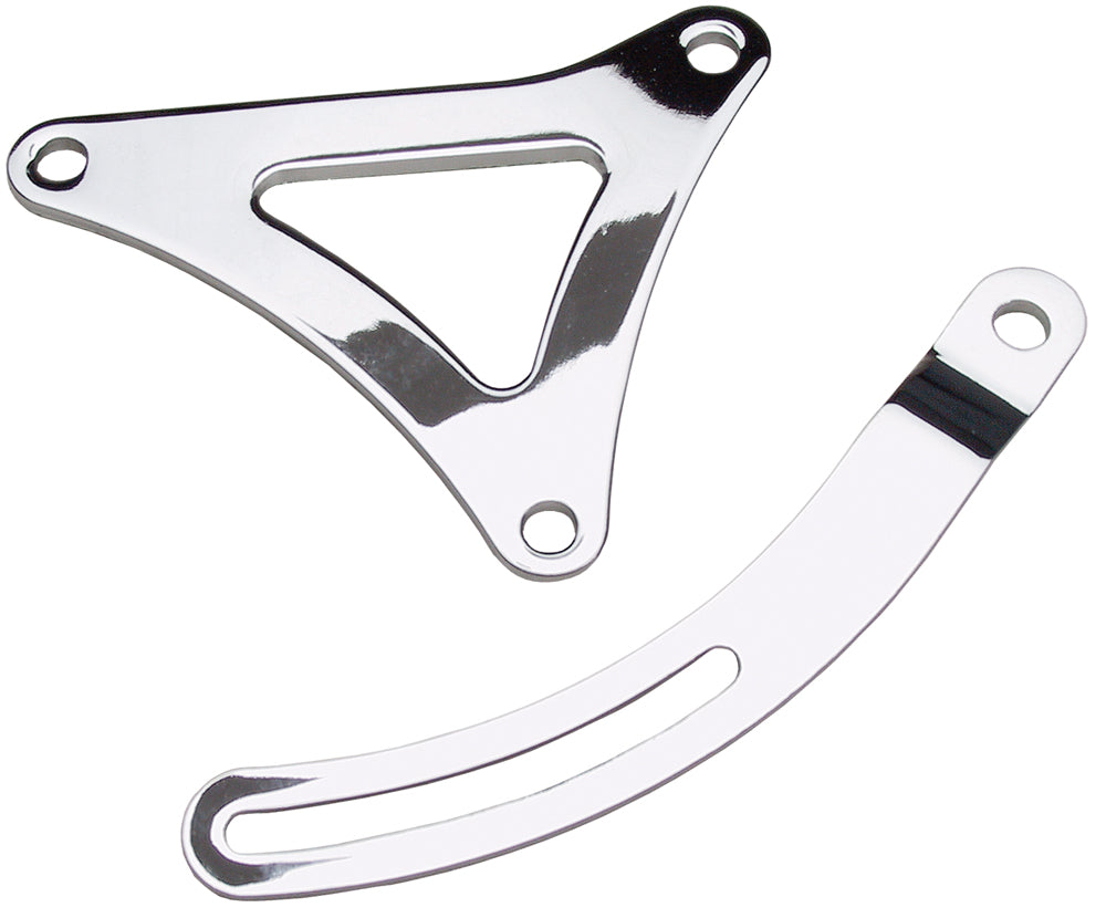 Trans-Dapt Performance Alternator Bracket Set; Mopar 383-440- Chrome 9457