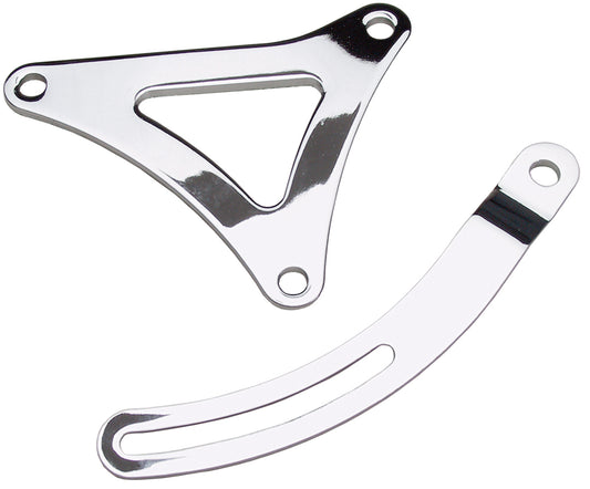 Trans-Dapt Performance Alternator Bracket Set; Mopar 383-440- Chrome 9457