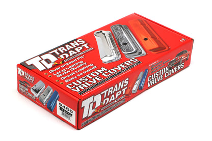 Trans-Dapt Performance Traditional Design Valve Cover Caps (Trucks Only); Short; 1987-1999 Chevy 5.0 5.7L- Chrome 9460