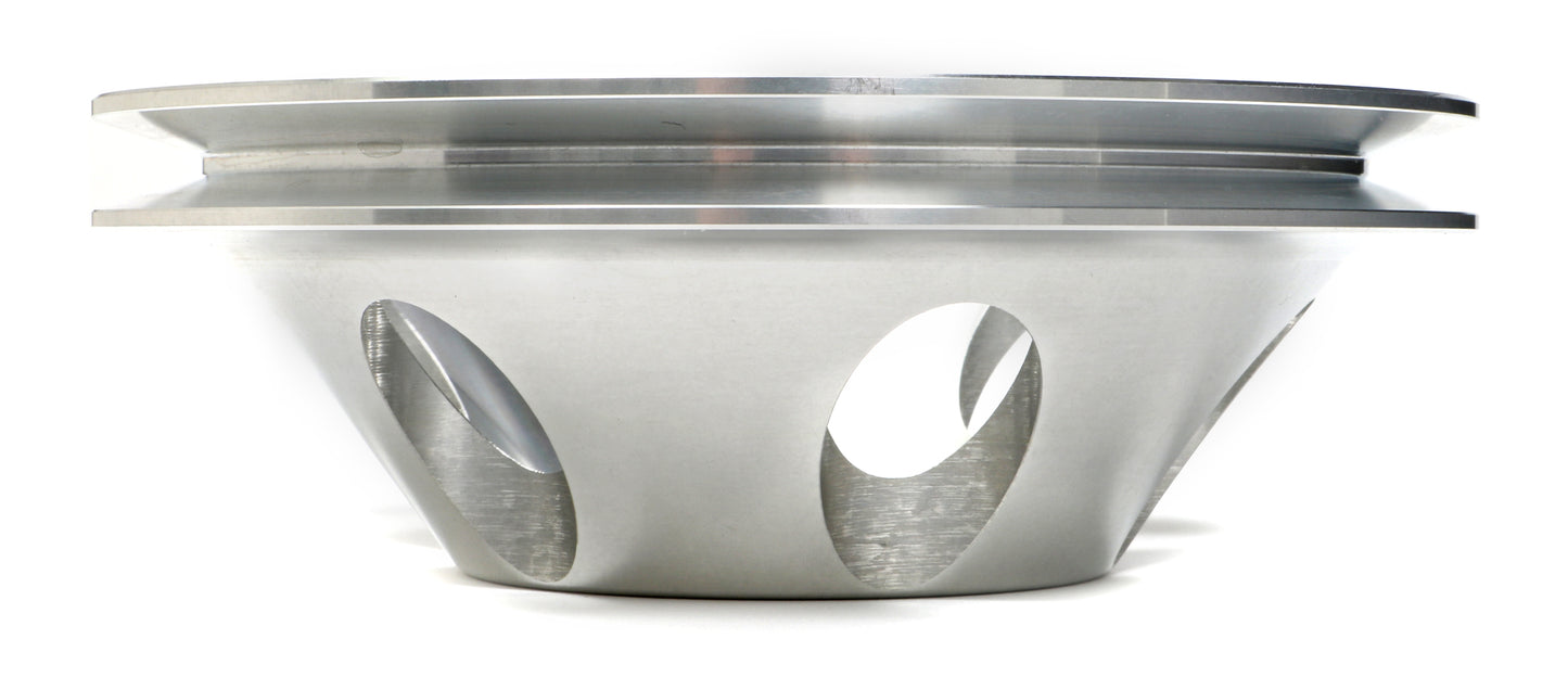 Trans-Dapt Performance Water Pump Pulley; 1 Groove; 1969-1985 Chevrolet 283-350; Long Water Pump- Machined Aluminum 9482