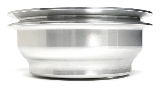 Trans-Dapt Performance Crankshaft Pulley; 1 Groove; Chevrolet 283-350; Long Water Pump- Machined Aluminum 9484
