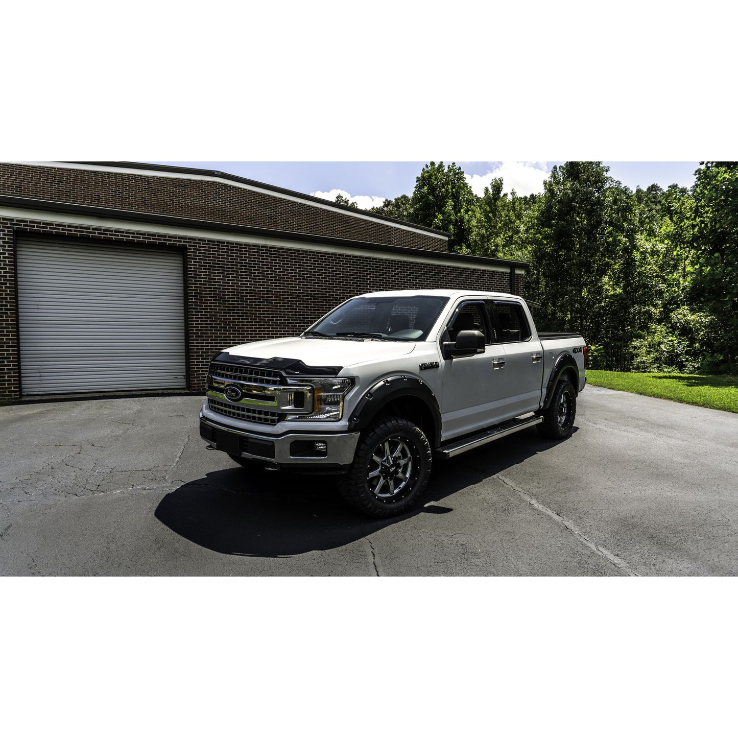 Auto Ventshade 322096 Aeroskin Flush Mount Dark Smoke Hood Protector For 2015-2020 Ford F-150