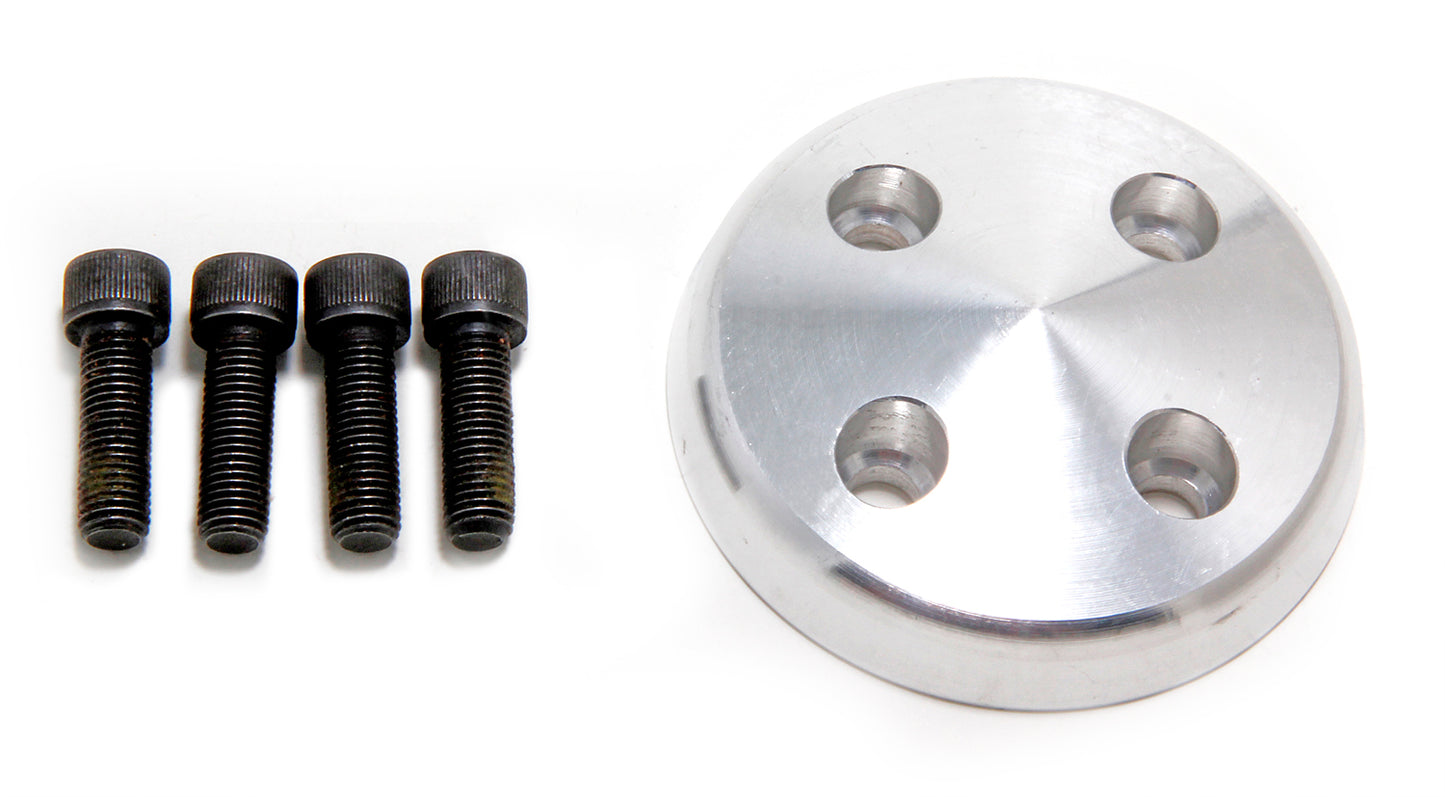 Trans-Dapt Performance Water Pump Pulley Nose; 1969-1985 Chevrolet 283-350; Long Water Pump- Machined Aluminum 9489