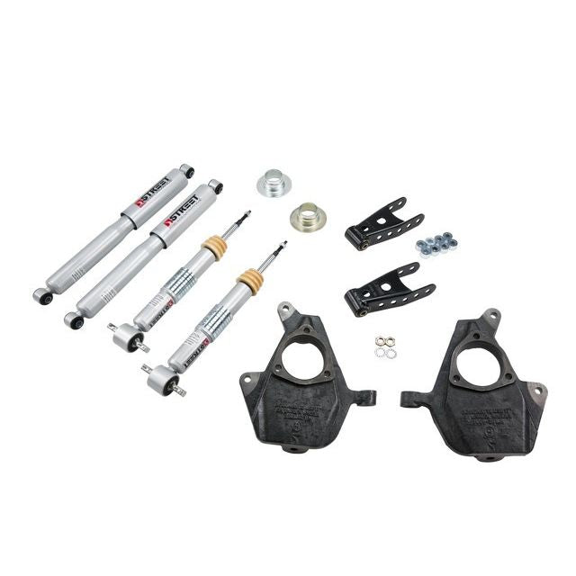 BELLTECH 639SP LOWERING KITS Front And Rear Complete Kit W/ Street Performance Shocks 2007-2013 Chevrolet Silverado/Sierra ((All Cabs) 2WD/4WD) 2 in. F/2 in. or 3 in. R drop W/ Street Performance Shocks