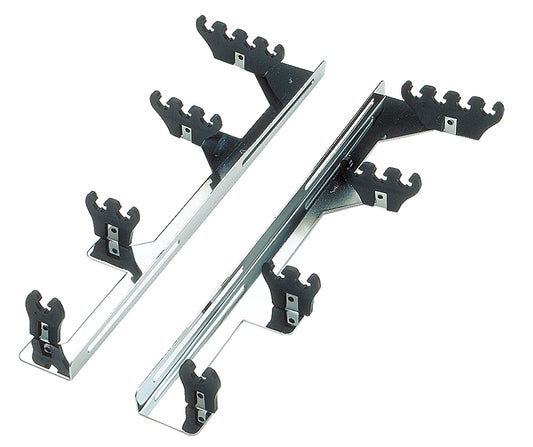 Trans-Dapt Performance Universal Style Wire Looms. Fits 7 To 9Mm Wires; Black/Chrome 9517