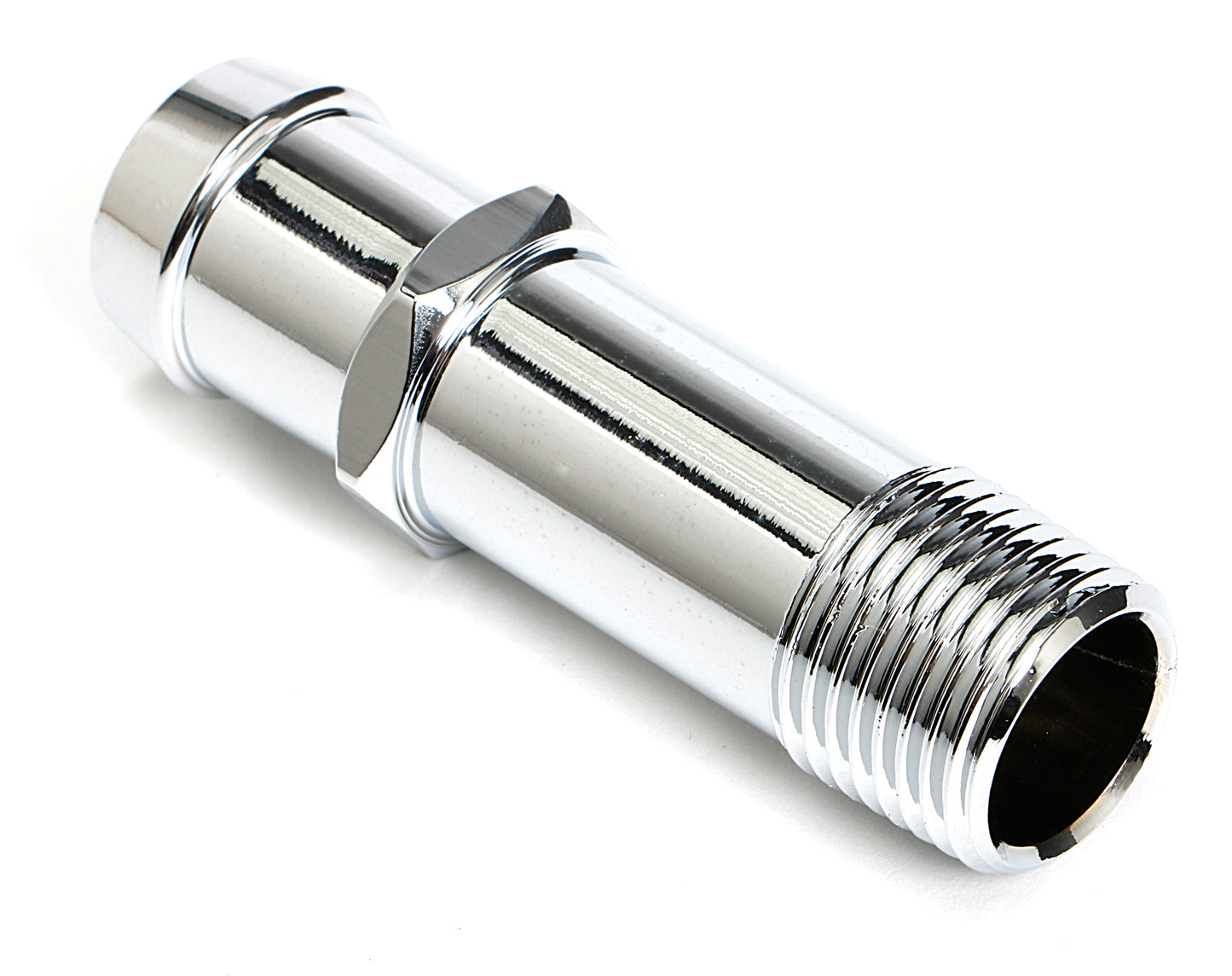 Trans-Dapt Performance Aluminum 1/2 In. Npt Water Pump Hose Fitting; 3/4 In. Hose 9522