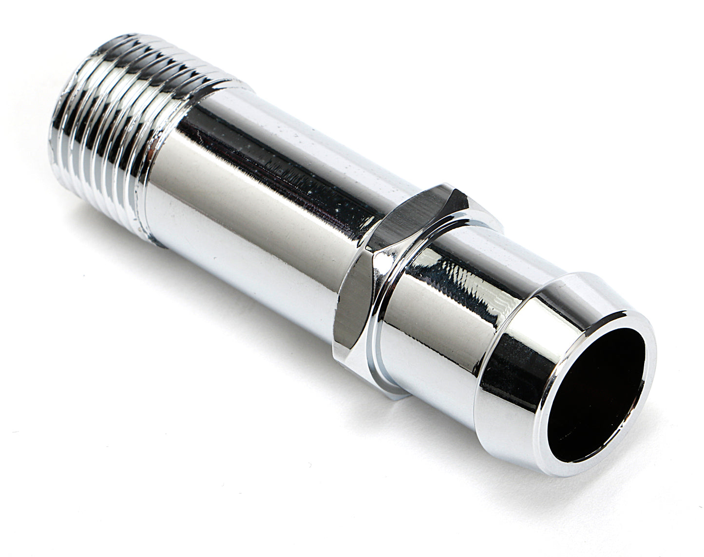 Trans-Dapt Performance Aluminum 1/2 In. Npt Water Pump Hose Fitting; 3/4 In. Hose 9522