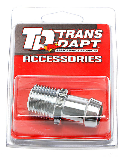 Trans-Dapt Performance Aluminum 1/2 In. Npt Water Pump Hose Fitting; 5/8 In. Hose 9523