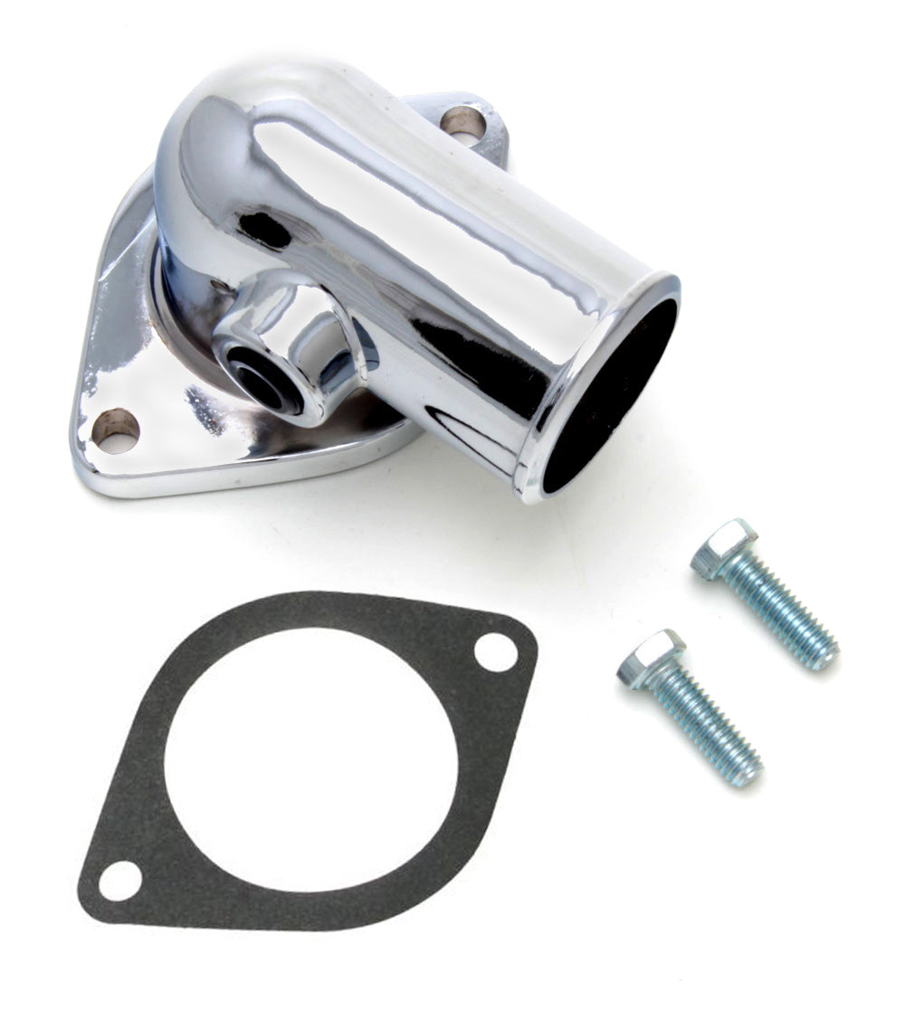 Trans-Dapt Performance Water Neck; Ford 390-428; (Gasket Seal); - Chrome 9524