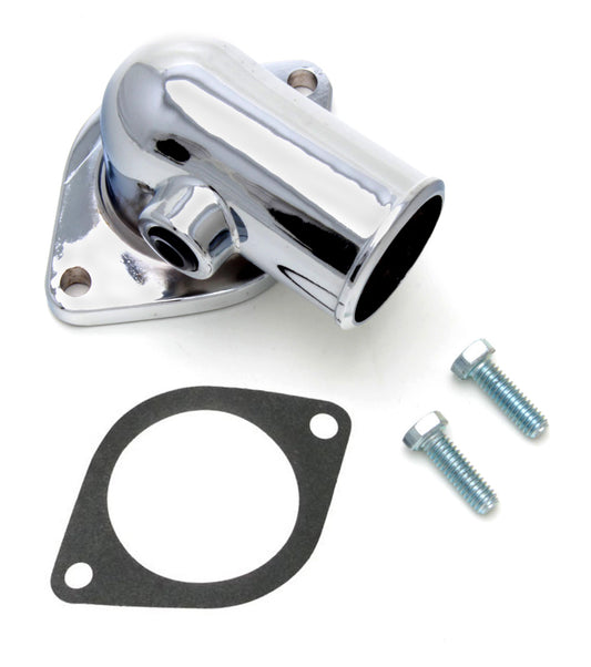 Trans-Dapt Performance Water Neck; Ford 390-428; (Gasket Seal); - Chrome 9524