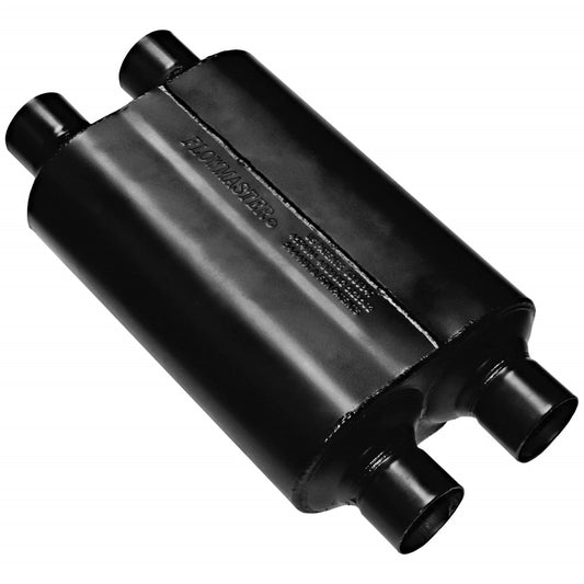 Flowmaster 9525454 Super 40 Muffler - 2.50 Dual In / 2.50 Dual Out - Aggressive Sound