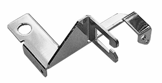 Trans-Dapt Performance Carburetor Linkage Bracket For Manual Transmission- Chrome 9619