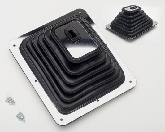 Trans-Dapt Performance Shifter Boot- 7 3/4 In. X 8 3/4 In.- Chrome Frame 9631