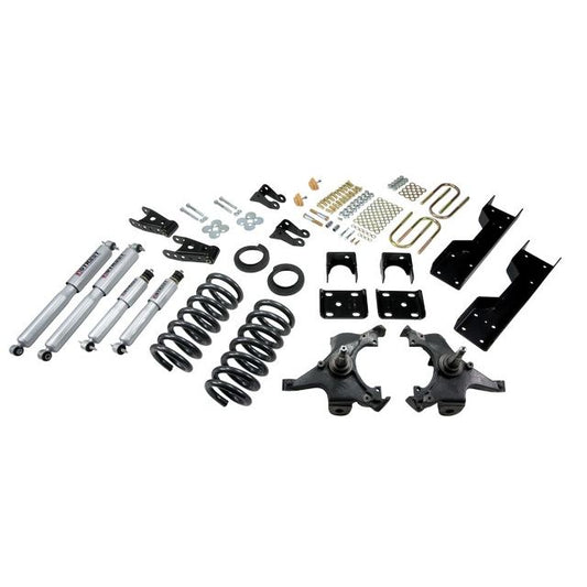 BELLTECH 697SP LOWERING KITS Front And Rear Complete Kit W/ Street Performance Shocks 1988-1991 Chevrolet Silverado/Sierra C1500 (Std Cab ext 454 SS) 4 in. or 5 in. F/6 in. or 7 in. R drop W/ Street Performance Shocks