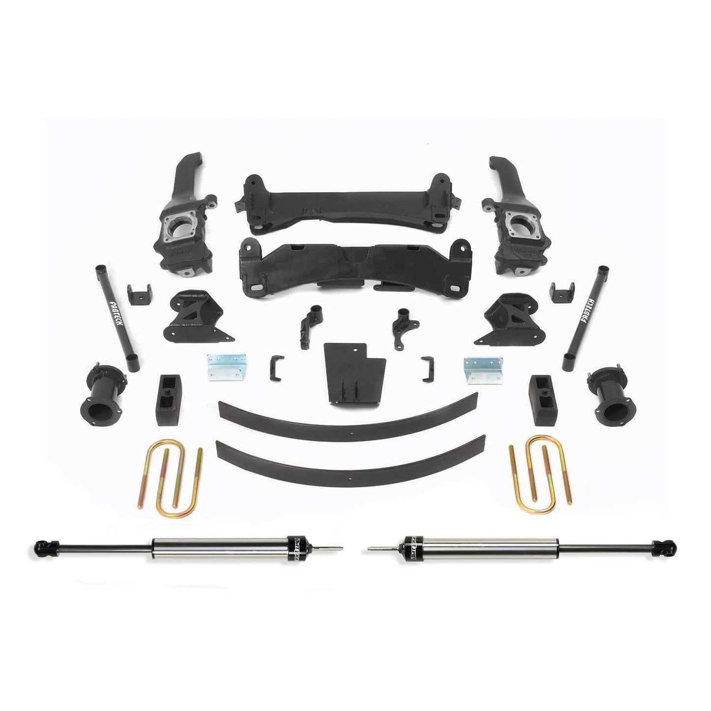 Fabtech 6" BASIC SYS W/RR DLSS SHKS 2005-14 TOYOTA TACOMA 4WD/ 2WD 6 LUG MODELS ONLY K7019DL