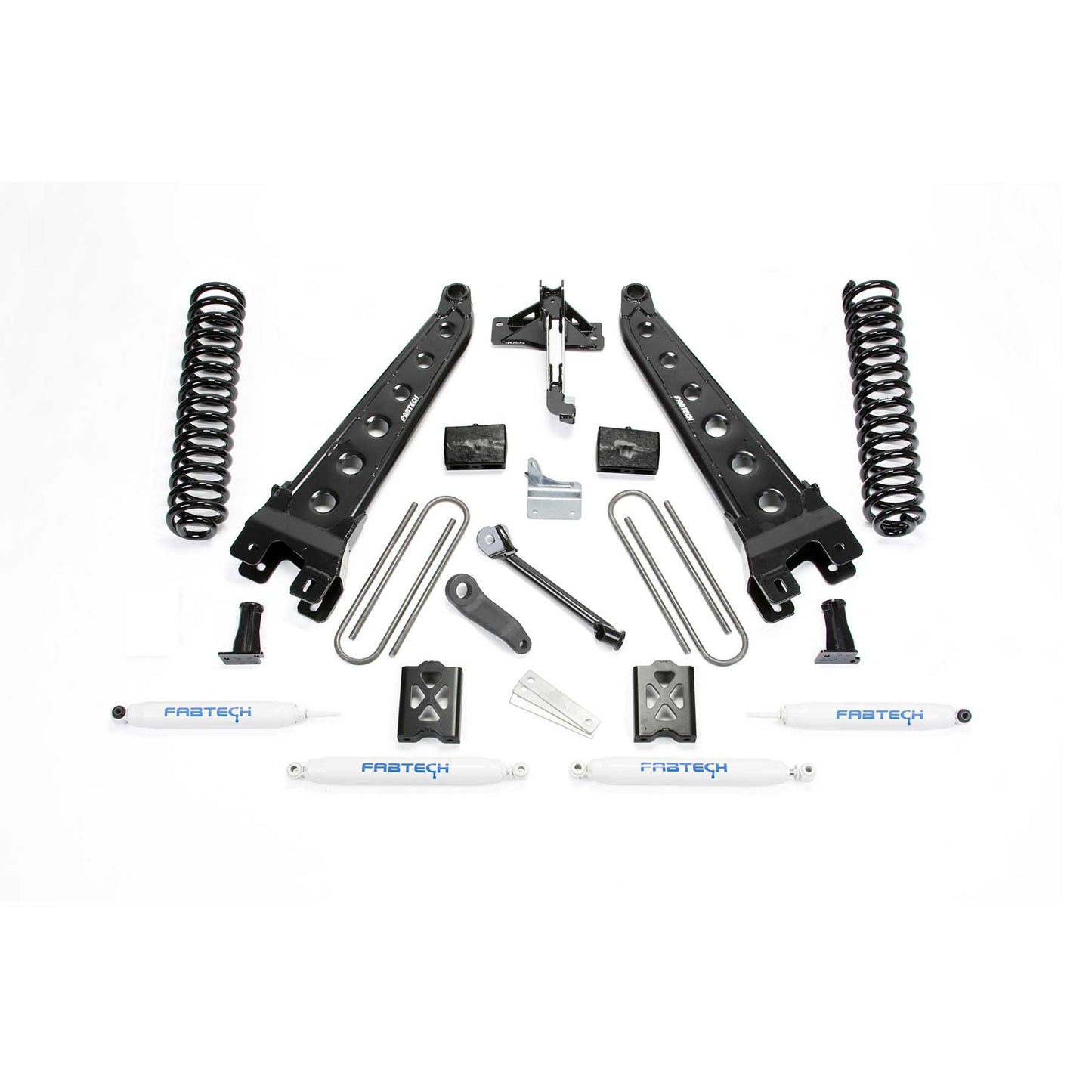 Fabtech 6" RAD ARM SYS W/COILS & PERF SHKS 05-07 FORD F250 4WD W/O FACTORY OVERLOAD K2011