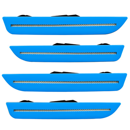 Oracle Lighting 9707-019 - 2010-2014 Ford Mustang Concept Sidemarker Set - Clear - Grabber Blue (CI)