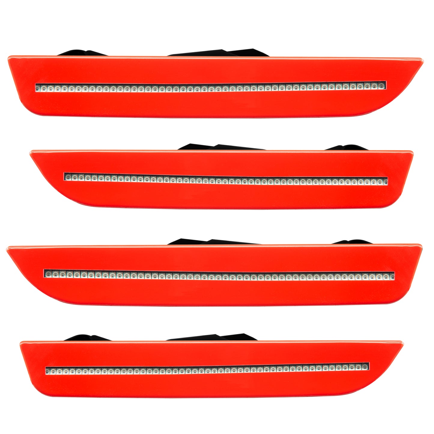 Oracle Lighting 9709-019 - 2010-2014 Ford Mustang Concept Sidemarker Set - Clear - Race Red (PQ)