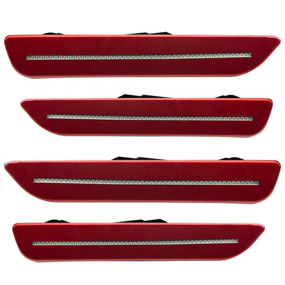Oracle Lighting 9701-019 - 2010-2014 Ford Mustang Concept Sidemarker Set - Clear - Ruby Red Metallic (RR)