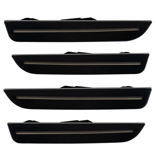 Oracle Lighting 9706-020 - 2010-2014 Ford Mustang Concept Sidemarker Set - Tinted - Ebony / Black (UA)