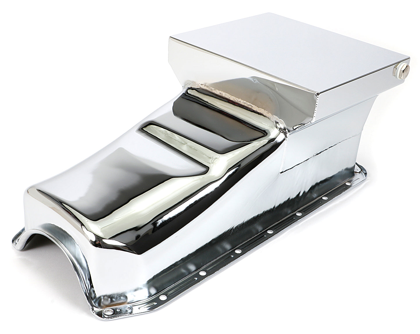 Trans-Dapt Performance 1955-79 Chevy 283-400 Street And Strip Oil Pan (7 Qts.); 8-1/4 In. Deep- Chrome 9725