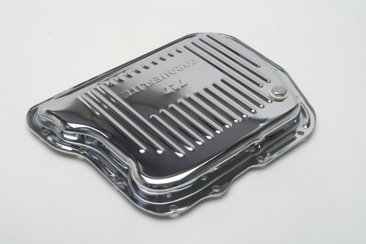 Trans-Dapt Performance Mopar Torqueflite 727- Chrome Transmission Pan; Stock Capacity; Stock Depth; Finned Bottom 9733