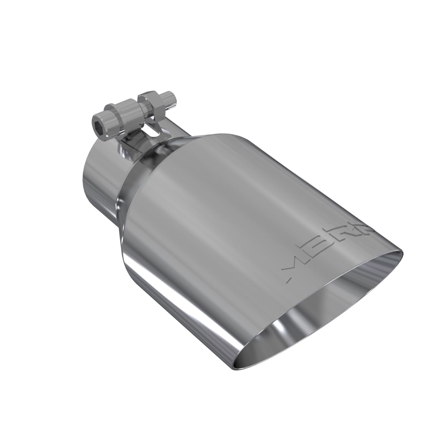 MBRP Exhaust Tip; 4in. O.D.; Dual Wall Angled; 2in. inlet; 8in. length; T304 T5123