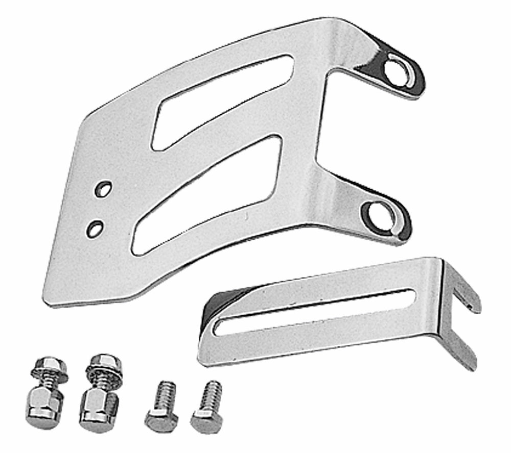 Trans-Dapt Performance Throttle Cable Bracket Set; Sb Chevy V8- Chrome 9756