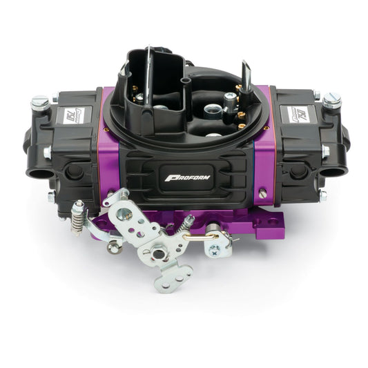 Proform Black Street Series Carburetor; 750 CFM, Mechanical Secondary, Black & Purple 67313