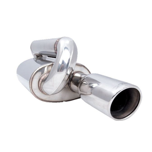 XFORCE 2.25" Twin Loop Oval Muffler (Left Inlet); Exhaust Muffler S12L-2.25