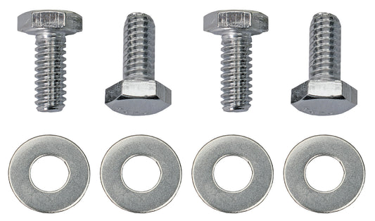 Trans-Dapt Performance 1/4 In.-20 X 3/4 In. Hex Head Valve Cover Bolts And Washers (Set Of 4)- Chrome 9781