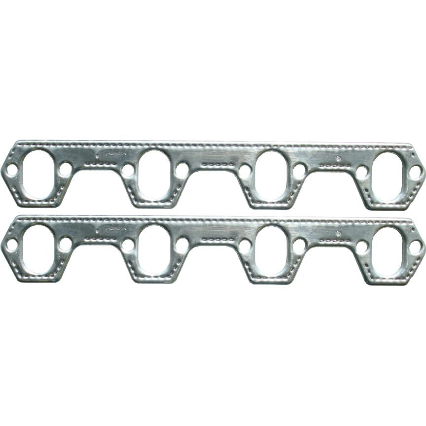 Proform Engine Header Gasket Set; Small Block Ford; Aluminum Material; Round Port; Pair 67932